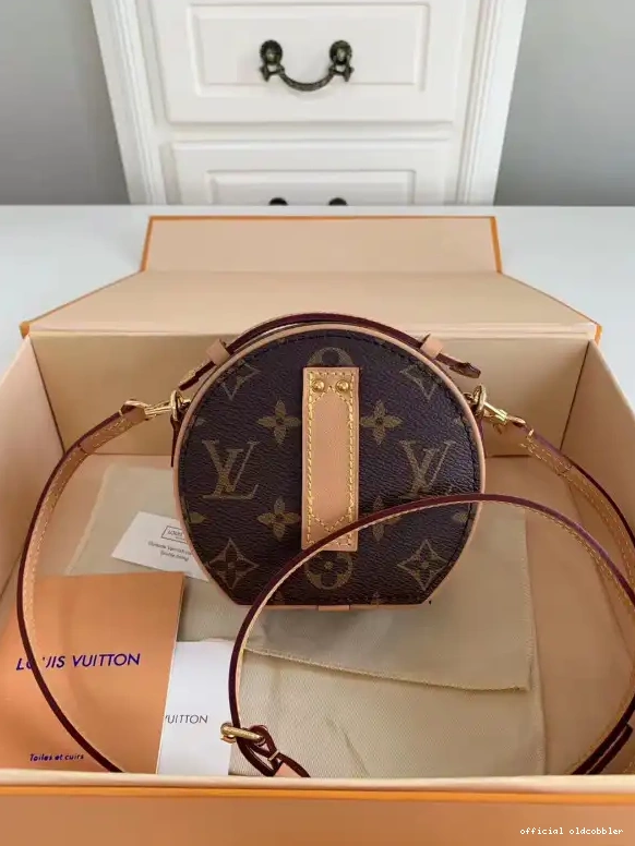 Official oldcobbler CHAPEAU BOITE LOUIS MINI VUITTON 0519